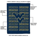 west virginia mountaineers bold red blue quilt blanket best selling