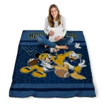 west virginia mountaineers disney football blue quilt blanket best selling