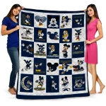 West Virginia Mountaineers Mickey Mouse Motif Blue White Quilt Blanket 1 west virginia mountaineers mickey mouse motif blue white quilt blanket best selling