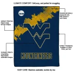 west virginia mountaineers paint trail blue quilt blanket best selling
