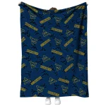 west virginia mountaineers solid classic blue quilt blanket best selling