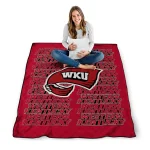 western kentucky hilltoppers bold red quilt blanket best selling