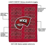 western kentucky hilltoppers bold red quilt blanket best selling