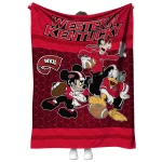 western kentucky hilltoppers disney football red quilt blanket best selling