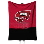 western kentucky hilltoppers dot illusion red quilt blanket best selling