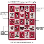 western kentucky hilltoppers mickey mouse motif red white quilt blanket best selling