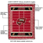 western kentucky hilltoppers mickey player red quilt blanket best selling