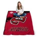 western kentucky hilltoppers paint trail red quilt blanket best selling