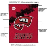western kentucky hilltoppers paint trail red quilt blanket best selling