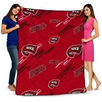 western kentucky hilltoppers sketch lines red quilt blanket best selling