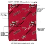 western kentucky hilltoppers sketch lines red quilt blanket best selling