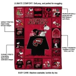 western kentucky hilltoppers snoopy love red quilt blanket best selling