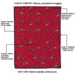 western kentucky hilltoppers solid classic red quilt blanket best selling