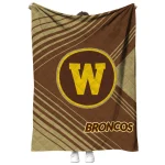 western michigan broncos arrow layers brown quilt blanket best selling