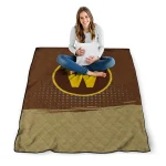 western michigan broncos dot illusion brown quilt blanket best selling