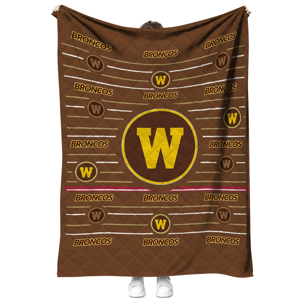 western michigan broncos handdrawn stripes brown quilt blanket fashion forward western michigan broncos handdrawn stripes brown quilt blanket fashion forward