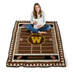 western michigan broncos mickey player brown quilt blanket best selling