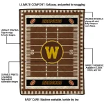 western michigan broncos mickey player brown quilt blanket best selling