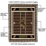 wyoming cowboys mickey player brown quilt blanket best selling
