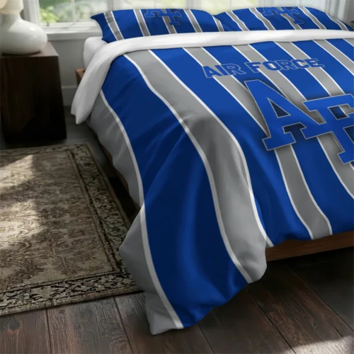Air Force Falcons Stripe Style Bedding Set Fashion Forward