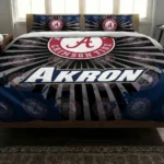 Akron Zips Sunburst Splatter Bedding Set Best Selling