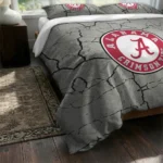 Alabama Crimson Tide Cracked Texture Bedding Set Best Selling