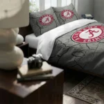 Alabama Crimson Tide Cracked Texture Bedding Set Best Selling