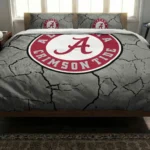 Alabama Crimson Tide Cracked Texture Bedding Set Best Selling