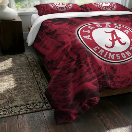 Alabama Crimson Tide Red Mist Bedding Set Fashion Forward