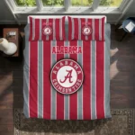 Alabama Crimson Tide Stripe Style Bedding Set Best Selling