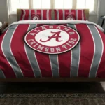 Alabama Crimson Tide Stripe Style Bedding Set Best Selling