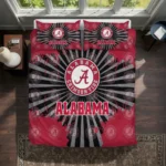 Alabama Crimson Tide Sunburst Splatter Bedding Set Best Selling