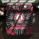 Alabama Crimson Tide Sunburst Splatter Bedding Set Best Selling