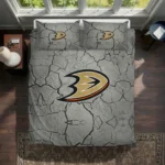 Anaheim Ducks Cracked Texture Bedding Set Best Selling