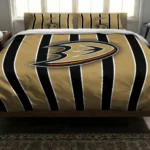 Anaheim Ducks Stripe Style Bedding Set Best Selling
