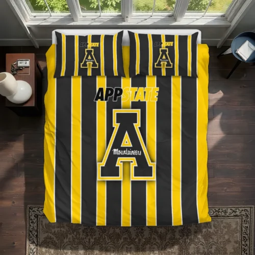 Appalachian State Mountaineers Stripe Style Bedding Set Best Selling