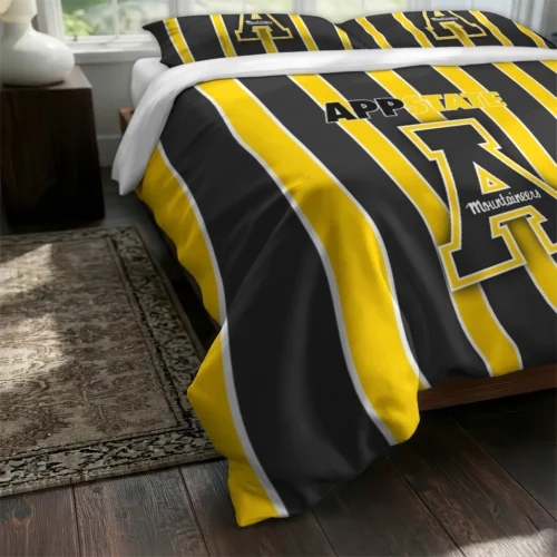 Appalachian State Mountaineers Stripe Style Bedding Set Fashion Forward