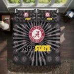 Appalachian State Mountaineers Sunburst Splatter Bedding Set Best Selling