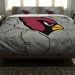 Arizona Cardinals Cracked Texture Bedding Set Best Selling