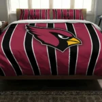 Arizona Cardinals Stripe Style Bedding Set Best Selling