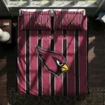 Arizona Cardinals Stripe Style Bedding Set Best Selling