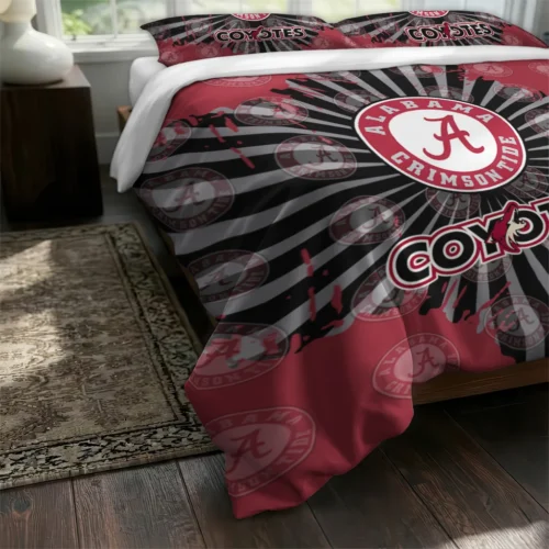 Arizona Coyotes Sunburst Splatter Bedding Set Fashion Forward