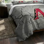 Arizona Diamondbacks Cracked Texture Bedding Set Best Selling