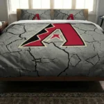 Arizona Diamondbacks Cracked Texture Bedding Set Best Selling