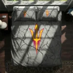 Arizona State Sun Devils Cracked Texture Bedding Set Best Selling