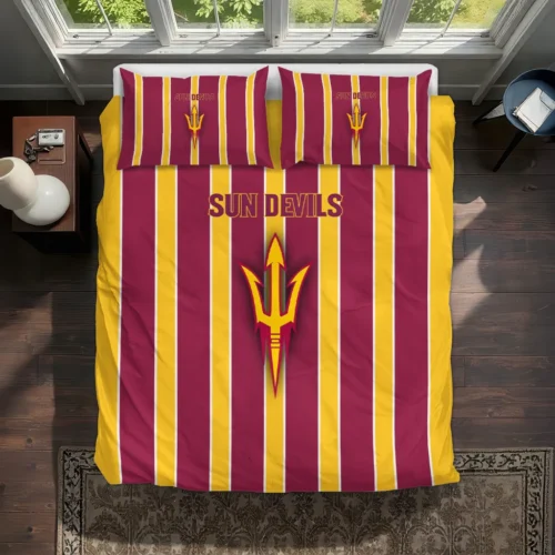 Arizona State Sun Devils Stripe Style Bedding Set Best Selling