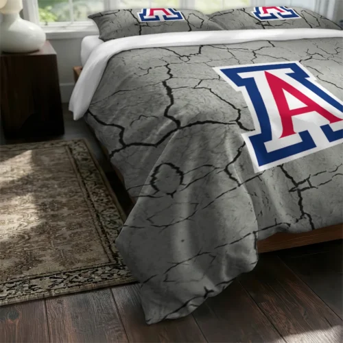 Arizona Wildcats Cracked Texture Bedding Set Fashion Forward