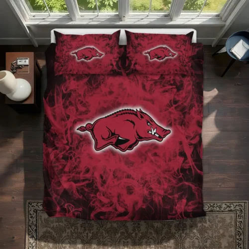 Arkansas Razorbacks Red Mist Bedding Set Best Selling