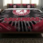 Arkansas Razorbacks Sunburst Splatter Bedding Set Best Selling