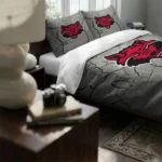 Arkansas State Red Wolves Cracked Texture Bedding Set Best Selling